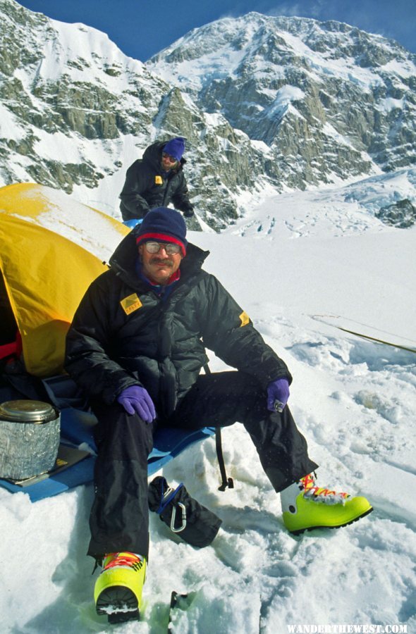 Stew Cooking Outside His Camper