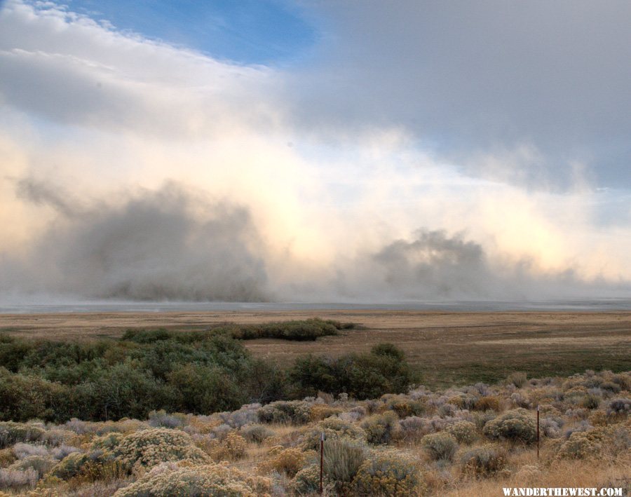 Summer Lake Dust Storm