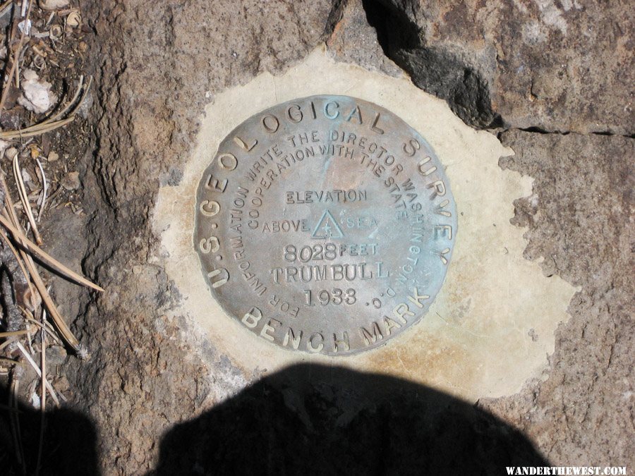 Summit of Mt Trumbull