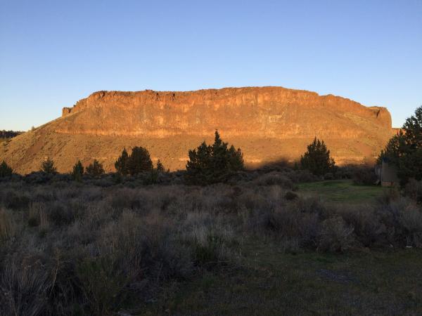 Sunlight on the butte, Crooked River Ranch, OR