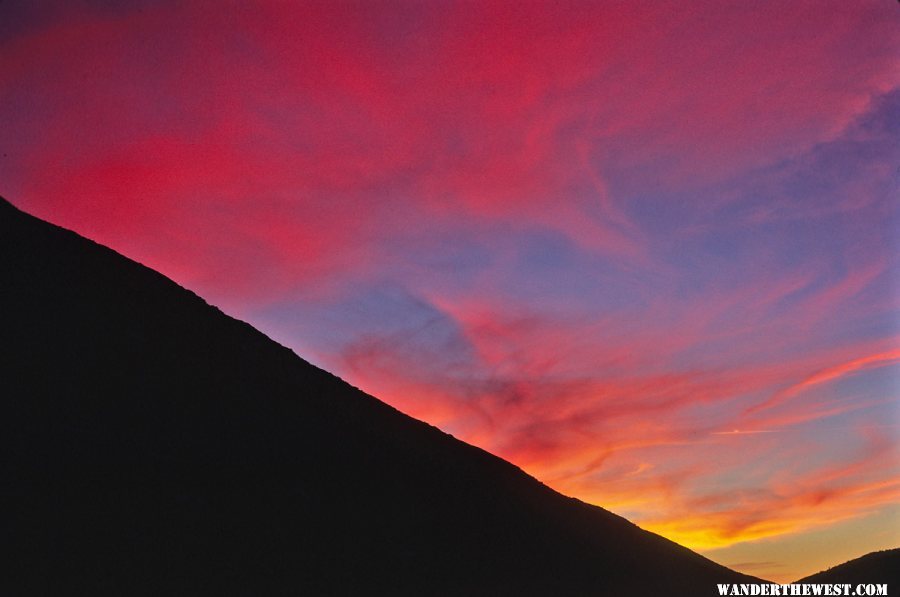 Sunset in Glacier Canyon