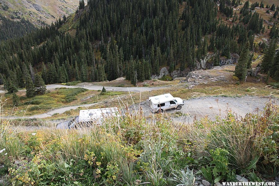 Switchbacks on Cinnamon Pass