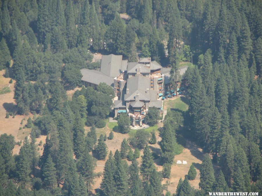 The Ahwahnee from Glacier Point