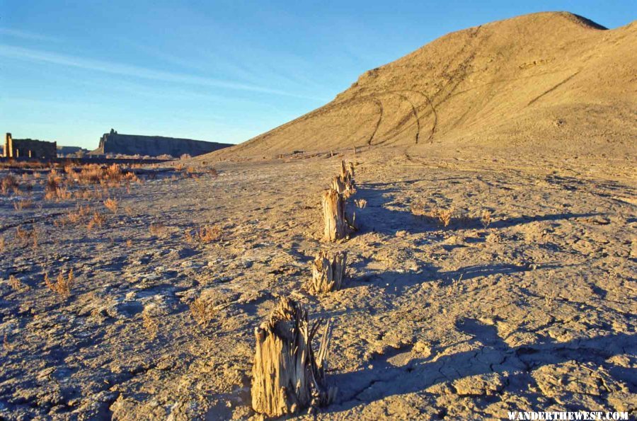 The badlands near Caineville Wash