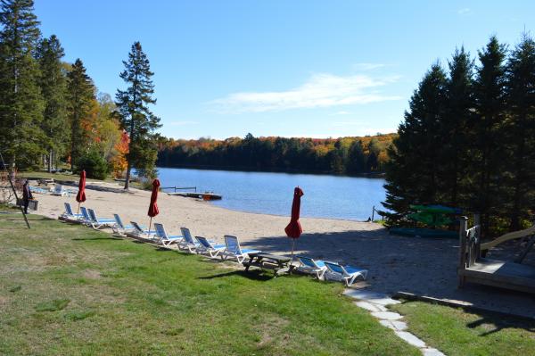 The beach/lake.