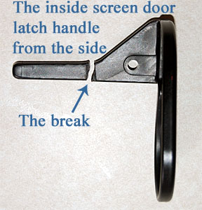 The broken original latch