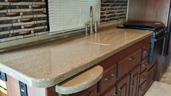 The countertop.