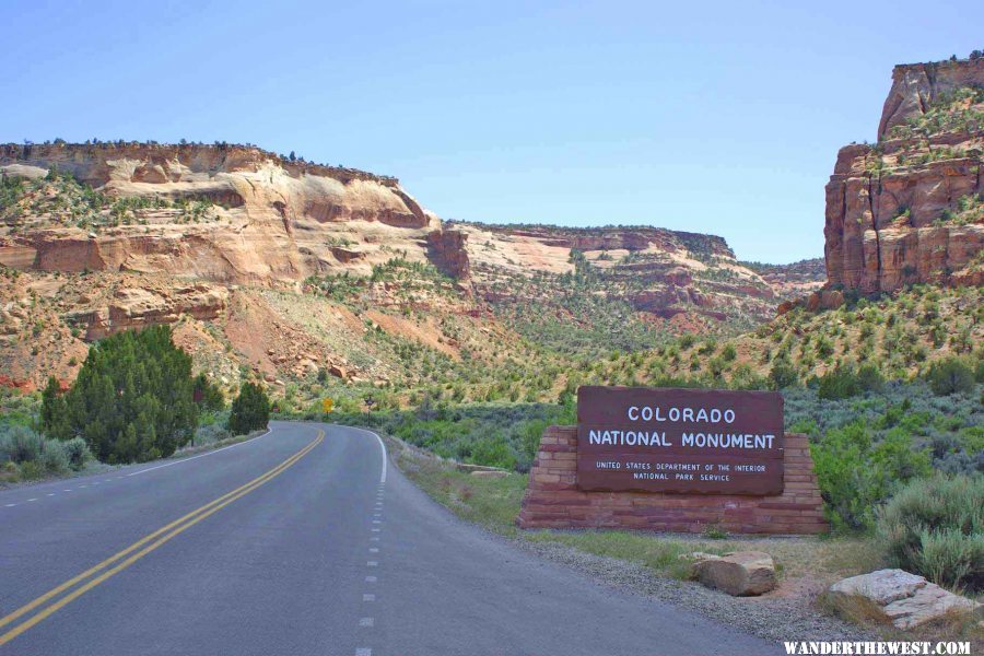 The Fruita Start of Rim Rock Drive