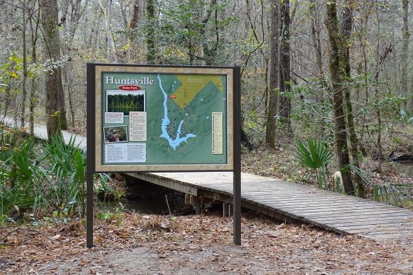 The park has many miles of trails.