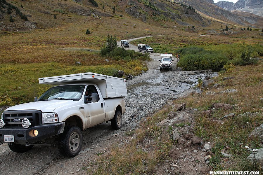 The WTW Crew on The American Basin Spur of the Alpine Loop