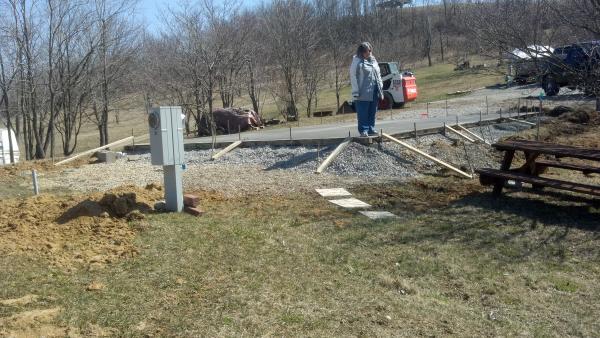 Third step, the landscaping begins... Rock / flower beds garden...  Not done yet...