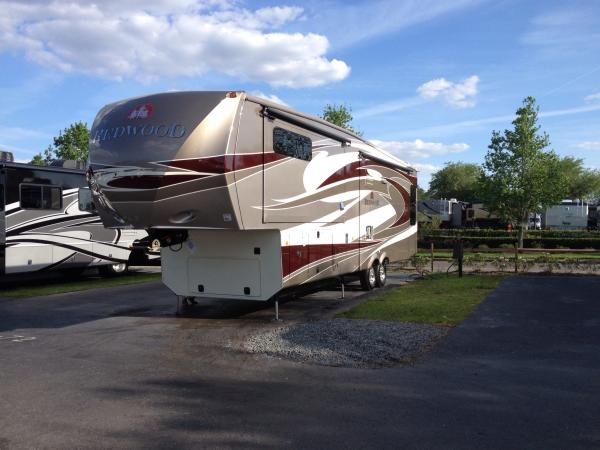 This is when we first bought our fifth wheel. We bought it from Lazy Days.