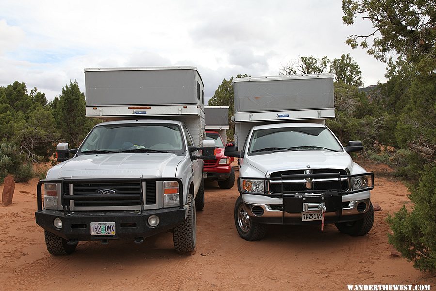 Tight fit. Cedar Mesa Campground