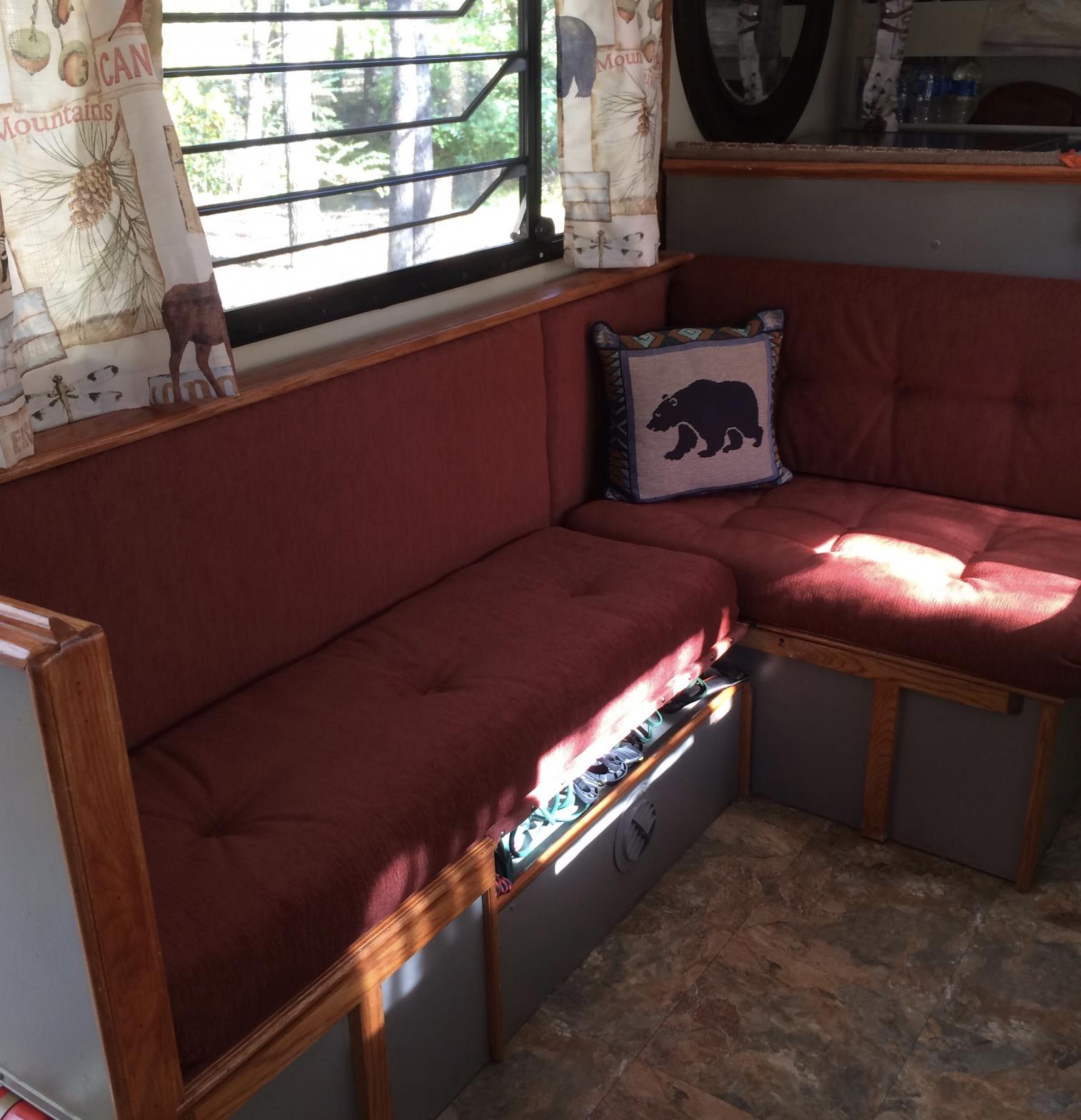 Took out dinette and made couch!