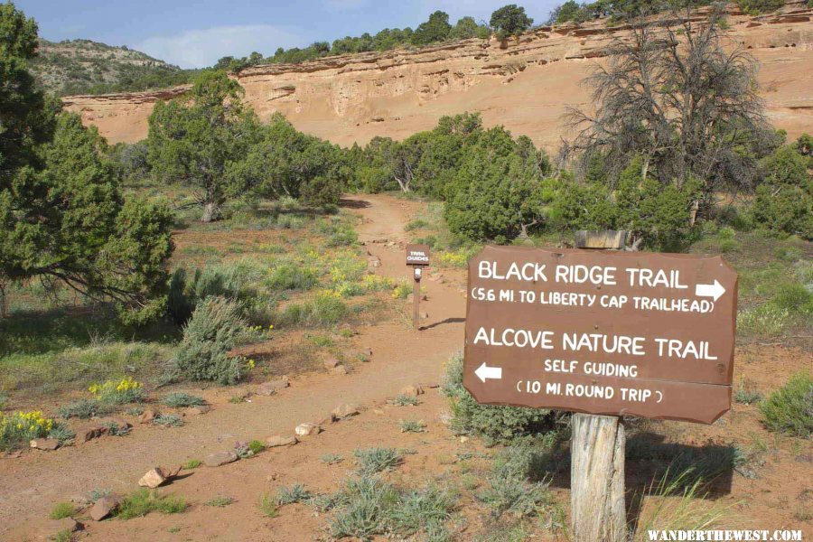 Trail Sign near Visitors' Center--Colorado National Monument