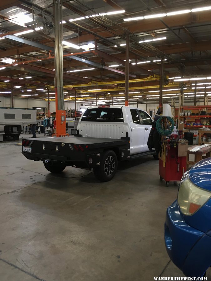 Tundra Flat Bed at the FWC Factory