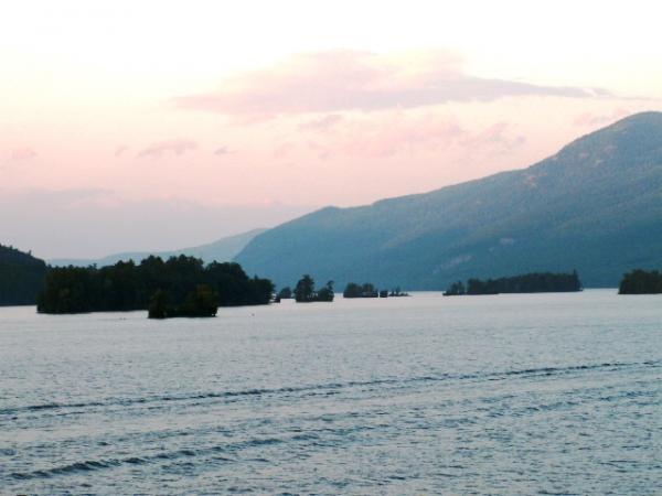 Turning around during the dinner cruise