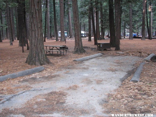 Typical Yosemite Valley campsite