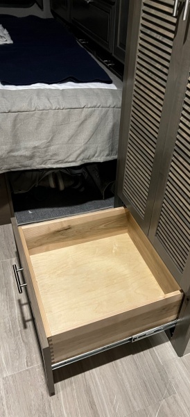 Under W-D drawer