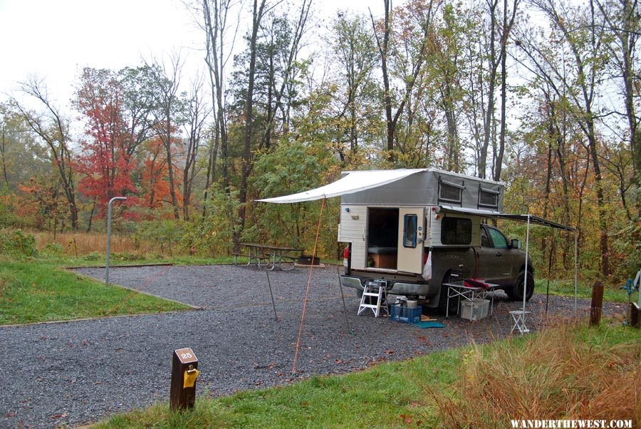 VA State Park in rain