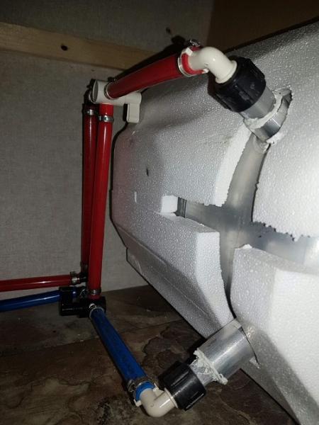 valve positions by water heater - there are only 2 in the 2017's - no bypass?