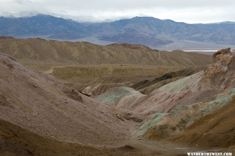 View Down Into Death Valley From Artist's Palette