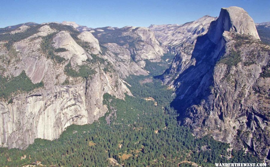 View from the end of the Four Mile Trail