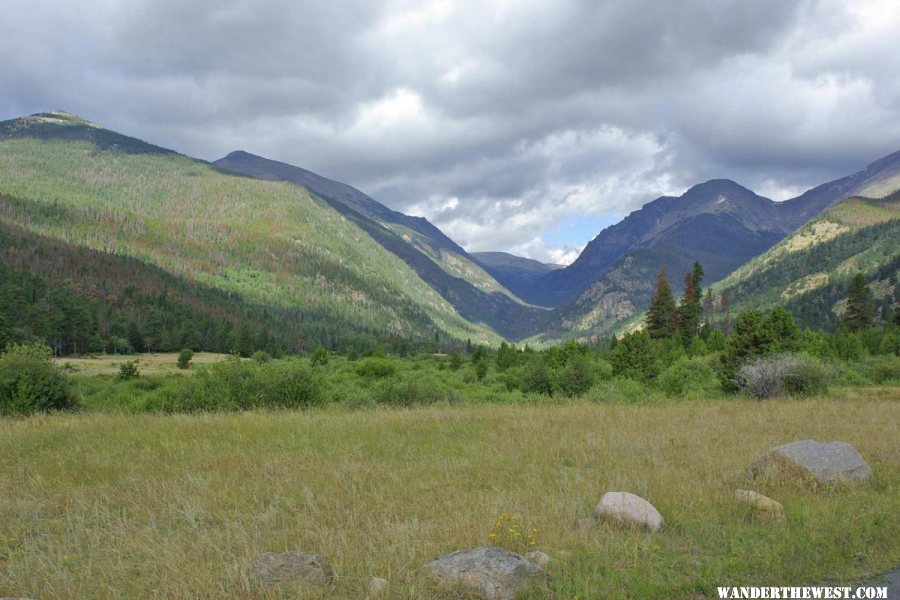 View from the Start of Old Fall River Road