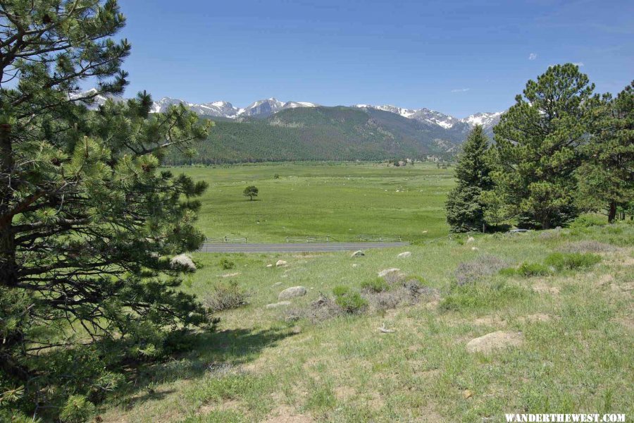 View of Moraine Park from the Visitors' Center