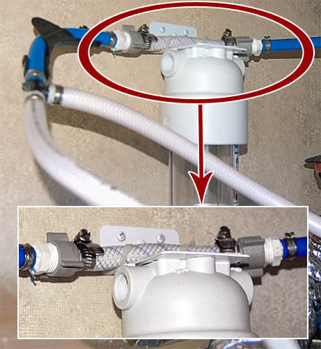 Water filter bypass.