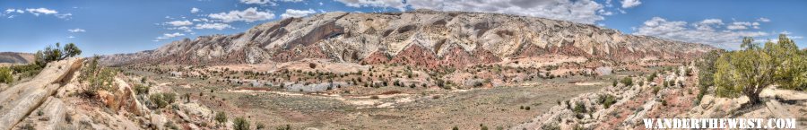 Waterpocket Fold Panorama:  Midday