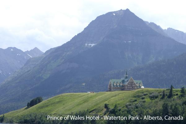 Waterton Park Hotel - Glacier National Peace Park - Canada.